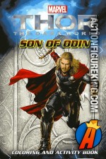Thor the Dark World Son of Odin Coloring and Activity book front cover artwork.
