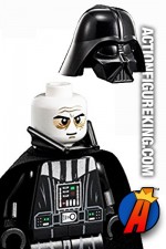 LEGO STAR WARS DARTH VADER Minifigure with removable helmet.