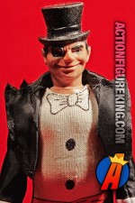 Eight-inch scale Mego Penguin action figure.