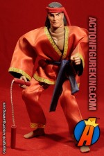 Fully articulated custom 12-inch Master of Kung Fu action figure with authentic fabric uniform.