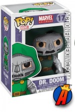 A packaged sample of this Funko Pop! Marvel Dr. Doom vinyl figure number 17.