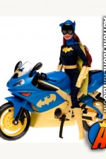 12-inch Barbie dressed as Batgirl with motorcycle from Mattel.
