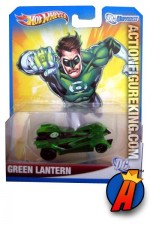 Green Lantern die-cast vehicle from Hot Wheels circa 2012.