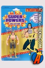 A packaged sample of this Kenner Super Powers Cyclotron figure.