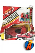 Mego Comic Action Super Heroes 3.75-inch scale Spider-Man Spidercar.