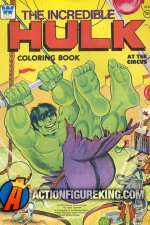 1977 Incredible Hulk coloring book from Whitman.