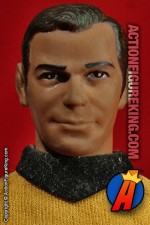 Mego Star Trek 8 inch Captain Kirk action figure with authentic cloth uniform.