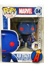 Funko Pop! Marvel variant RI Comicon Blue Stealth Iron Man figure.