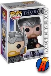 A packaged sample of this Funko Pop! Marvel Thor movie vinyl figure.