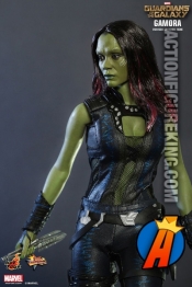 12-inch tall Gamora by Hot Toys from their Guardians of the Galaxy line of action figures.