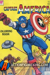 1966 Captain America coloring book from Whitman.