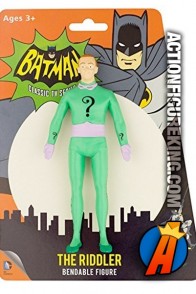 BATMAN Classic TV Series Bendable RIDDLER Figure from NJ Croce.