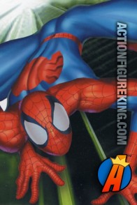Comic book style art for this RoseArt Ultimate Spider-Man jigsaw puzzle.