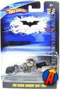 Batman The Dark Knight Bat-Pod die-cast vehicle from Hot Wheels.