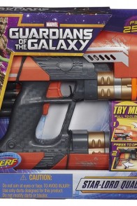 A pacakged smaple of this Guardians of the Galaxy Star-Lord Quad Blaster from Hasbro.