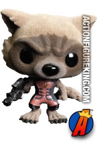 Funko Pop! Marvel GOTG Variant Flocked ROCKET RACCOON Figure.