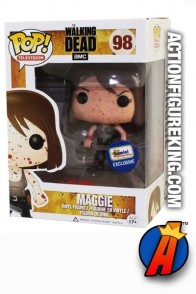 Funko Pop! TV THE WALKING DEAD variant Bloody MAGGIE excluisve figure.