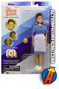 MEGO CORP&#039;s TARGET EXCLUSIVE 8-INCH SCALE THE BRADY BUNCH ALICE NELSON ACTION FIGURE.