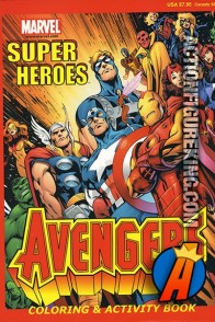 Marvel Super Heroes Avengers coloring and activity book from Paradise Press.