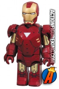 Minature Medicom Kubrick articulated Iron Man Mark VI action figure.