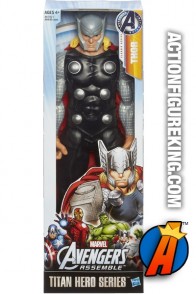 A packaged sample of this Titan Hero Series Thor action figure.