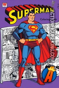 Front cover from this vintage 1966 Superman Coloring book by Whitman.