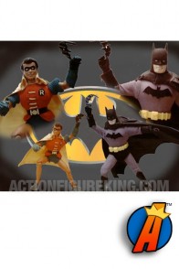 Custom Golden Age BATMAN and ROBIN Mego-style Action Figures by Jeff Brennan.