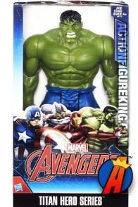 MARVEL Titan Hero Series variant HULK with blue pants and open mouth from Hasbro.