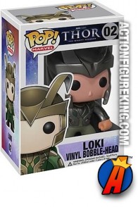 A packaged sample of this Funko Pop! Marvel Thor Movie Loki vinyl figure number 2.