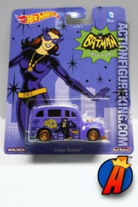 Batman Classic TV Series Catwoman School Busted die-cast vehicle from Hot Wheels.