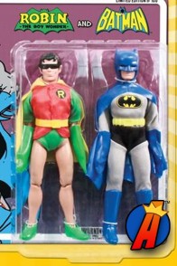 Retro style Batman and Robin two-pack with removable masks.