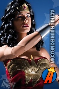 DC Direct presents this fully articulated Wonder Woman action figure with removable cloth uniform.