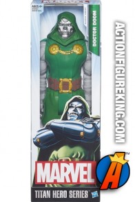 A pacakged sample of this Titan Hero Series Dr. Doom figure from Hasbro.