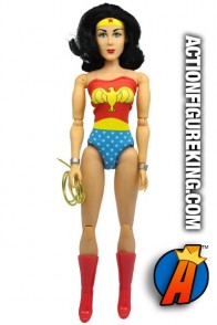 LIMITED EDITION JUSTICE LEAGUE of AMERICA WONDER WOMAN FIGURE with cloth outfit FROM MEGO.
