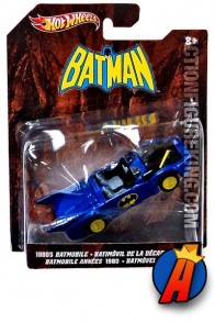 Batman 1980s Batmobile die-cast vehicle from Hot Wheels.