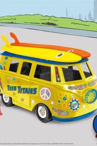Mego-Style EXCLUSIVE TEEN TITANS BUS PLAYSET with Variant WONDERGIRL 8-Inch Action Figure from FTC
