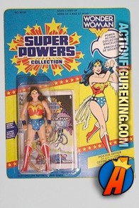 Vintage Kenner Super Powers Collection Wonder Woman action figure.