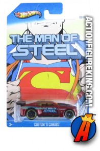 Superman Man of Steel Custom 2011 Camaro from Hot Wheels circa 2013.
