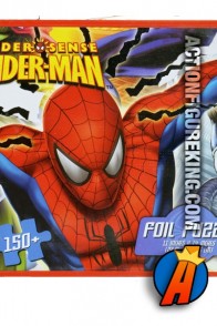 Nice tin package for this Spider-Man Spider-Sense 150-Piece Foil Jigsaw Puzzle from Cardinal.