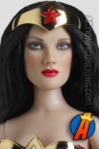 Fully articulated Tonner 13-inch dressed Wonder Woman figure.