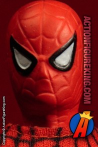 From the pages of the Marvel comic book comes this Mego 8-inch Spider-Man action figure.