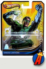 Green Lantern die-cast vehicle from Hot Wheels circa 2012.