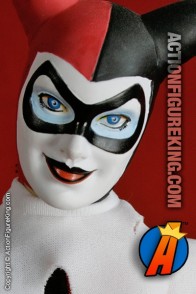 13 inch DC Direct fully articulated Harley Quinn action figure with authentic fabric outfit.