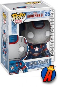 Funko Pop! Marvel Iron Man 3 movie Iron Patriot vinyl figure.