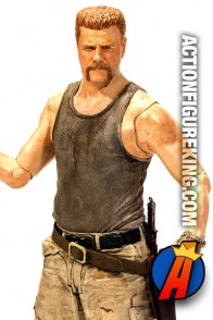 A detaield view of this Series 6 Walking Dead Abraham Ford action figure from McFarlane Toys.
