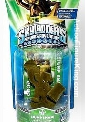 Skylanders Variant Flocked Stump Smash Figure.