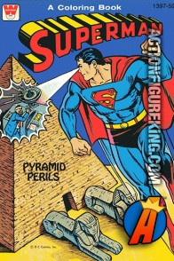 Superman Pyramid Perils Coloring Book from Whitman.