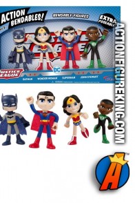 DC COMICS ACTION BENDABLES 4-INCH JUSTICE LEAGUE FIGURES from NJ CROCE