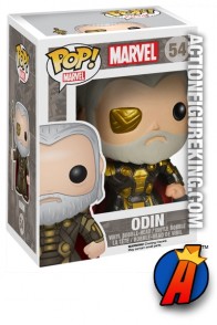 A packaged sample of this Funko Pop! Marvel Odin vinyl bobblehead figure.