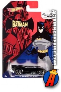 Batman&#039;s 75th anniversary The Batman animated series Batmobile from Hot Wheels.